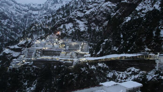 Vaishno Devi Shrine receives season's first snowfall Vaishno Devi