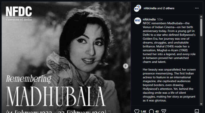 Remembering Madhubala: Celebrating life, films and everlasting charm of Hindi cinema’s Venus Madhubala