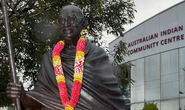 India condemns vandalisation and removal of Mahatma Gandhi statue in Australia’s Melbourne Mahatma Gandhi