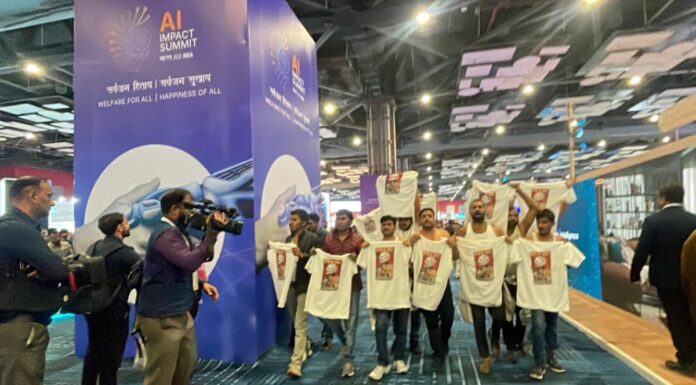 “Characterless, brainless..”: BJP slams Youth Congress’ ‘shirtless’ protest stunt at AI Summit AI Summit