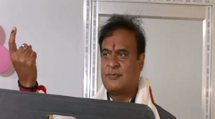 Assam CM casts his vote in Guwahati along with family Assam