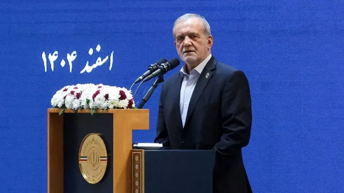 President Pezeshkian amid US blockade on its ports Iran