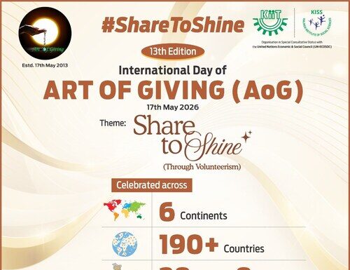 13th International Art of Giving Day Celebrated in 190 Countries Art of Giving Day