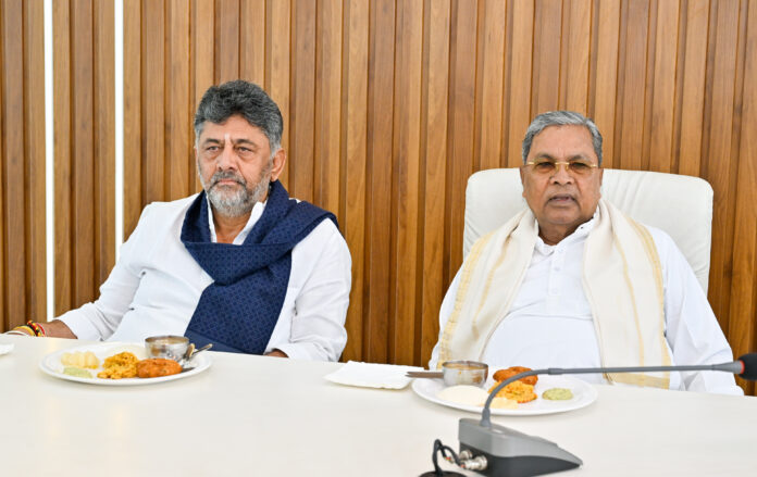 DK Shivakumar seeks Siddaramiah's blessings Siddaramiah