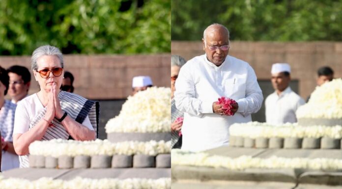 Sonia, Rahul, Priyanka Gandhi and Kharge pay tribute to Rajiv Gandhi on his death anniversary Rajiv Gandhi