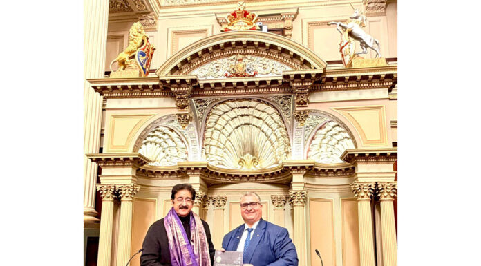 Sandeep Marwah Honored at Parliament of Victoria for Four Decades of Global Cultural Diplomacy Sandeep Marwah