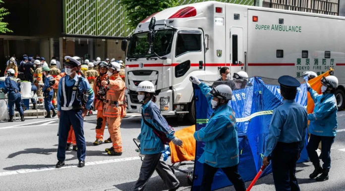 Over 20 people feel sick after possible spraying incident in Tokyo Tokyo