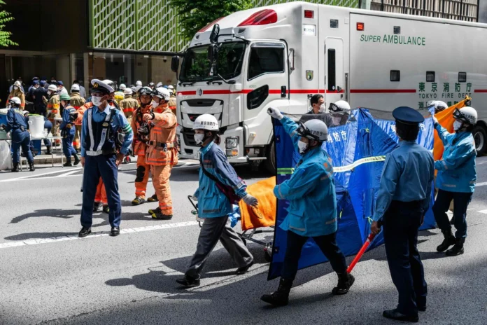 spraying incident in Tokyo Tokyo