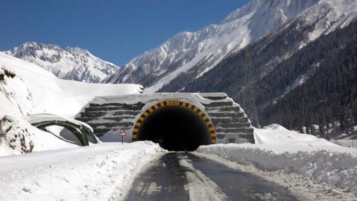 All weather Zojila Tunnel's Zojila Tunnel