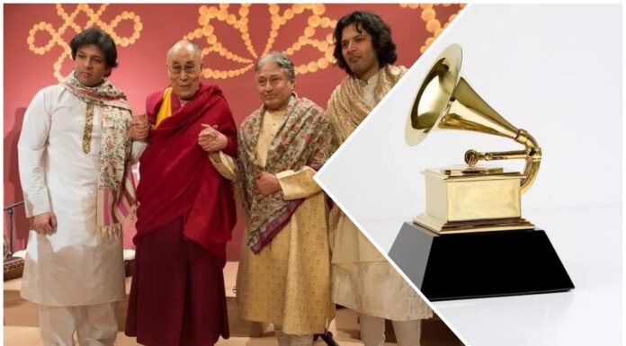 Dalai Lama recieves his Grammy Award for audiobook ‘Meditations’ at Dharamshala residence Dalai Lama