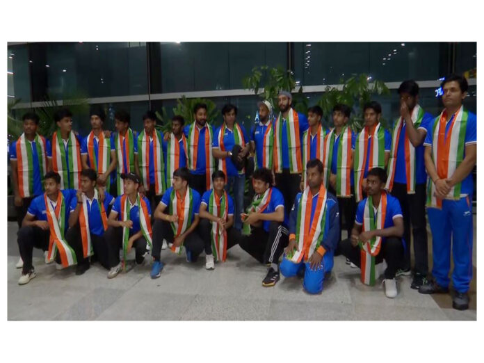 Indian U-18 men, women Hockey team return home t Hockey