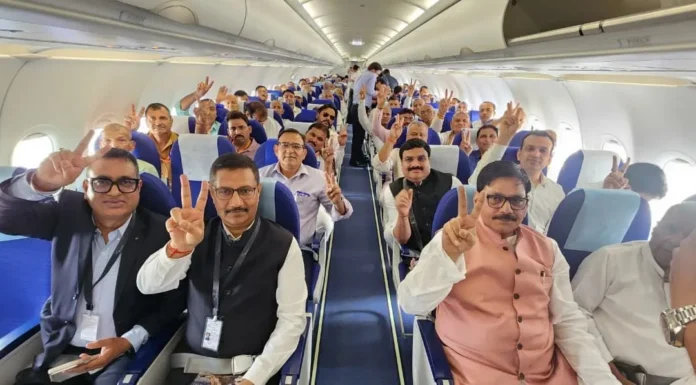 “Land-contributing farmers will be on airport’s inaugural flight.” — Aviation Minister Ram Mohan Naidu Farmers
