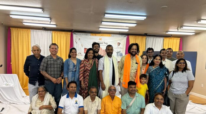 Vihangam Yoga Meditation conducted at Fremont Hindu Temple Vihangam Yoga