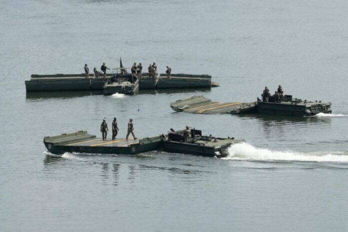 Joint military drill military