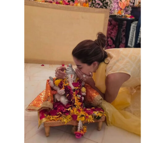 Ananya Panday performs Ganpati visarjan at home in eco-friendly way Ananya Panday