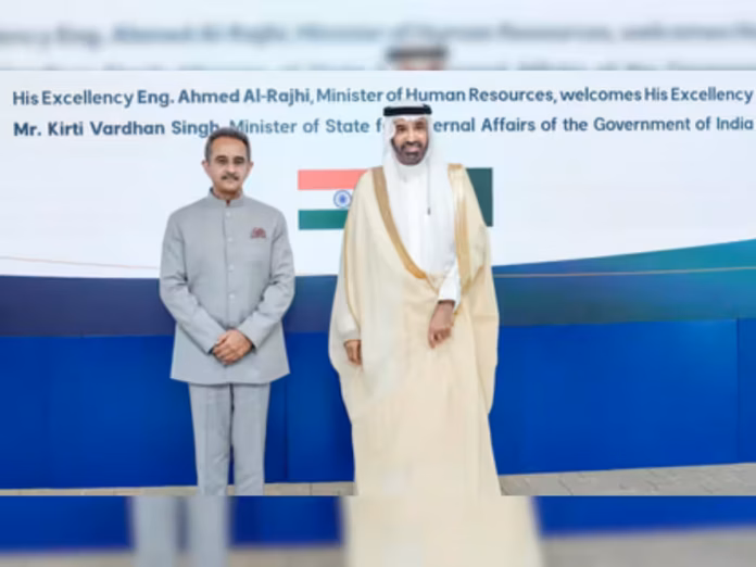 Indian MoS Kirti Vardhan Singh in Saudi Arabia Saudi Arabia