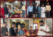 India’s new Consul General in San Francisco, Satish Kumar Sivan, visits the Fremont Hindu Temple. Satish Kumar Sivan